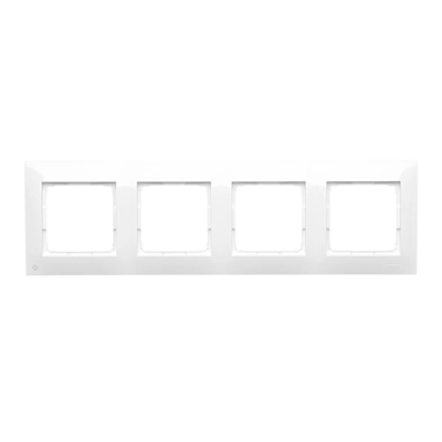 SIMON 54 PREMIUM 4-gang frame for cardboard-gypsum boxes, antibacterial IP20 / IP44 white