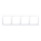 SIMON 54 PREMIUM 4-gang frame for cardboard-gypsum boxes, antibacterial IP20 / IP44 white