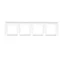 SIMON 54 PREMIUM 4-gang frame for cardboard-gypsum boxes, antibacterial IP20 / IP44 white