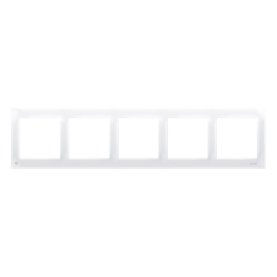 SIMON 54 PREMIUM cadre 5 postes pour boîtes en plaques de plâtre IP20 antibactérien blanc