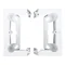 SIMON 54 PREMIUM Caisse pliante simple en saillie profonde blanche