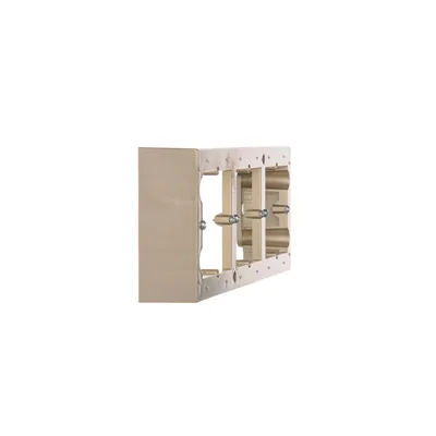 SIMON 54 PREMIUM Caja de superficie, placa metalizada triple, oro mate