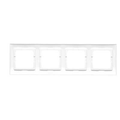 SIMON 54 PREMIUM cornice 4 volte per contenitori in cartongesso, antibatterica, IP20/IP44, bianco