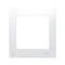 SIMON 54 PREMIUM Cornice antibatterica 1 uscita per scatole in cartongesso IP20/IP44 bianco