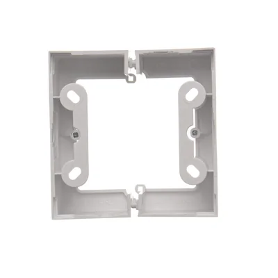 SIMON 54 PREMIUM Deep surface-mounted single folding box white