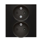 SIMON 54 PREMIUM Double earthed socket outlet with phase invariance function with shutters 16A 230V complete anthracite