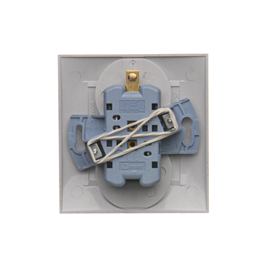 SIMON 54 PREMIUM Double earthed socket outlet with phase invariance function with shutters 16A 230V complete golden matt