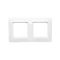 SIMON 54 PREMIUM Double frame for cardboard-gypsum boxes, antibacterial IP20 / IP44 white