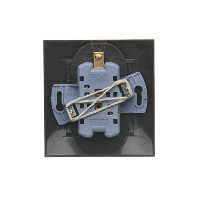 SIMON 54 PREMIUM Earthed double socket outlet with phase invariance function 16A 230V complete anthracite