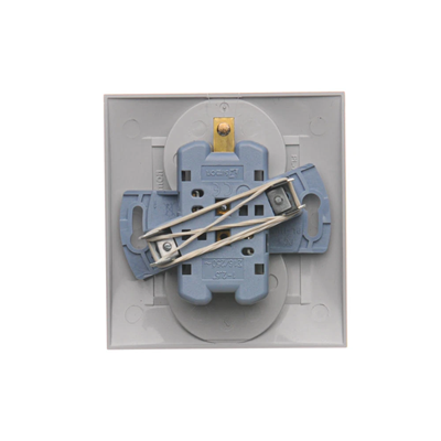 SIMON 54 PREMIUM Earthed double socket outlet with phase invariance function 16A 230V complete silver matt