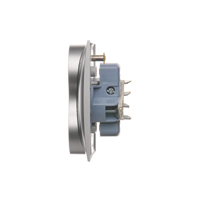 SIMON 54 PREMIUM Earthed double socket outlet with phase invariance function 16A 230V complete silver matt