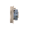 SIMON 54 PREMIUM Earthed double socket outlet with phase invariance function with shutters 16A 230V complete cream