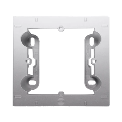 SIMON 54 PREMIUM Scatola da parete 1 posto metallizzato argento opaco