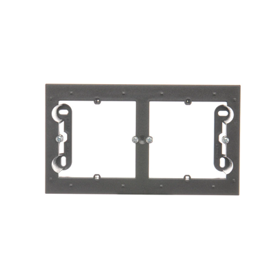 SIMON 54 PREMIUM Scatola da parete, placca metallizzata 2 ante, antracite