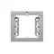 SIMON 54 PREMIUM Surface-mounted box, 1-gang metallised silver mat