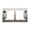 SIMON 54 PREMIUM Surface-mounted box, 2-gang metallised gold mat