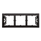 SIMON 54 PREMIUM Surface-mounted box, 3-gang metallised anthracite