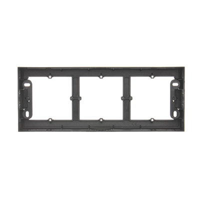 SIMON 54 PREMIUM Surface-mounted box, 3-gang metallised anthracite