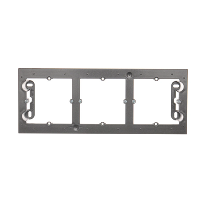 SIMON 54 PREMIUM Surface-mounted box, 3-gang metallised anthracite