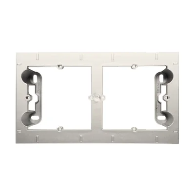 SIMON 54 PREMIUM Surface-mounted box, cream, 2-gang shallow