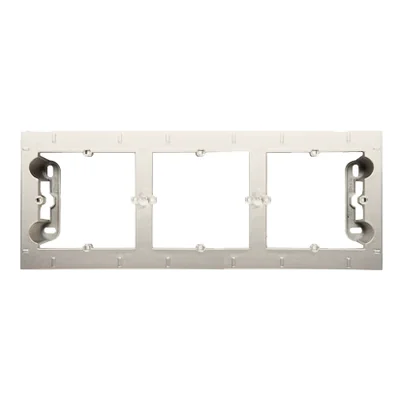 SIMON 54 PREMIUM Surface-mounted box, cream, 3-gang tile