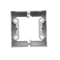 SIMON 54 PREMIUM Surface-mounted deep single folding box metallised silver mat