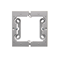 SIMON 54 PREMIUM Surface-mounted deep single folding box metallised silver mat