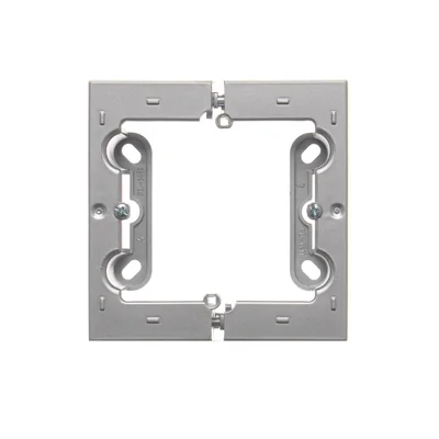 SIMON 54 PREMIUM Surface-mounted deep single folding box metallised silver mat