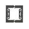 SIMON 54 PREMIUM Surface-mounted deep single metallised box, anthracite