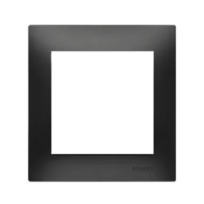 Simon 54 Premium WMDZ-0110xx-049 Ramka 1-krotna PREMIUM IP20 / IP44; czarny