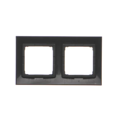 Simon 54 Premium WMDZ-0120xx-049 Scatola di derivazione a 2 moduli, telaio PREMIUM IP20 / IP44; nera