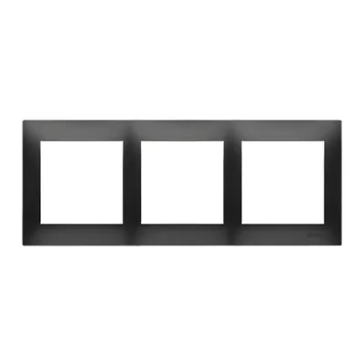 Simon 54 Premium WMDZ-0130xx-049 Boîtier PREMIUM 3 postes IP20 / IP44 ; noir
