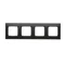 Simon 54 Premium WMDZ-0140xx-049 4-gang PREMIUM frame IP20 / IP44; black