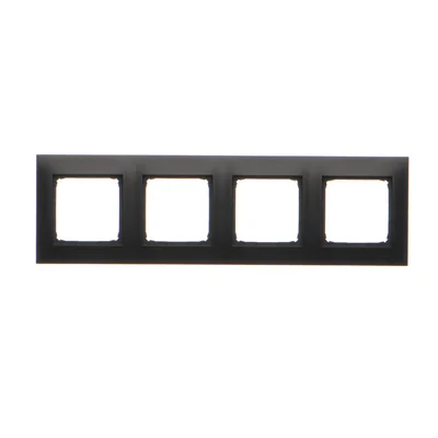 Simon 54 Premium WMDZ-0140xx-049 Boîtier PREMIUM 4 postes IP20 / IP44 ; noir