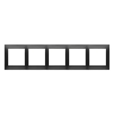 Simon 54 Premium WMDZ-0150xx-049 5-gang PREMIUM frame IP20 / IP44; black