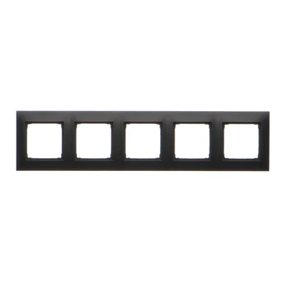 Simon 54 Premium WMDZ-0150xx-049 5-gang PREMIUM frame IP20 / IP44; black