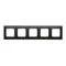 Simon 54 Premium WMDZ-0150xx-049 5-gang PREMIUM frame IP20 / IP44; black