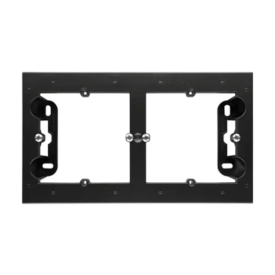 Simon 54 Premium WMDZ-202xxx-049 2-gang surface-mounted box for PREMIUM frames. Depth 35 mm; black