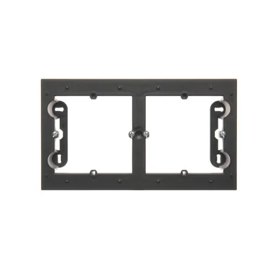 Simon 54 Premium WMDZ-202xxx-049 2-gang surface-mounted box for PREMIUM frames. Depth 35 mm; black