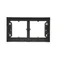 Simon 54 Premium WMDZ-202xxx-049 2-gang surface-mounted box for PREMIUM frames. Depth 35 mm; black