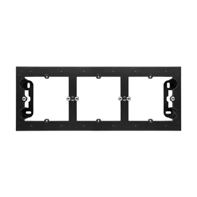 Simon 54 Premium WMDZ-203xxx-049 3-gang surface-mounted box for PREMIUM frames. Depth 35 mm; black