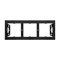 Simon 54 Premium WMDZ-203xxx-049 3-gang surface-mounted box for PREMIUM frames. Depth 35 mm; black