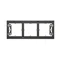 Simon 54 Premium WMDZ-203xxx-049 3-gang surface-mounted box for PREMIUM frames. Depth 35 mm; black