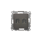 SIMON 54 Presa HDMI, doppia marrone, opaco