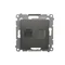 SIMON 54 Presa per computer RJ45 singola, categoria 6, con copertura antipolvere (modulo), antracite metallizzato