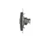 SIMON 54 Presa per computer RJ45 singola, categoria 6, con copertura antipolvere (modulo), antracite metallizzato