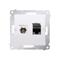 SIMON 54 Prise d'antenne type "F" + RJ45 catégorie 6 (module) blanc