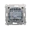 SIMON 54 Pulsador triple con retroiluminación (módulo) 10AX 250V conectores rápidos metalizado antracita