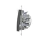 SIMON 54 Pulsante triplo con retroilluminazione (modulo) 10AX 250V connettori rapidi antracite metallizzato