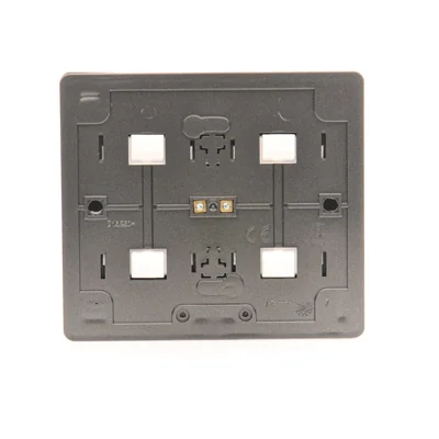 SIMON 54 Quadruple surface-mounted socket outlet with earthing schuko with shutters Scandinavian version 16A 230V quick connectors anthracite